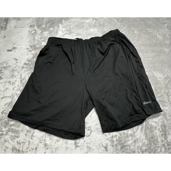 Asics Other - ASICS Athletic Shorts Men's 2XL Black Run Basketball Shorts 8" Woven Stretch EUC